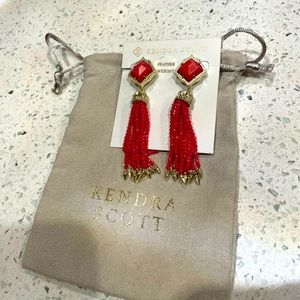 Kendra Scott Misha Long Tassel Statement Earrings